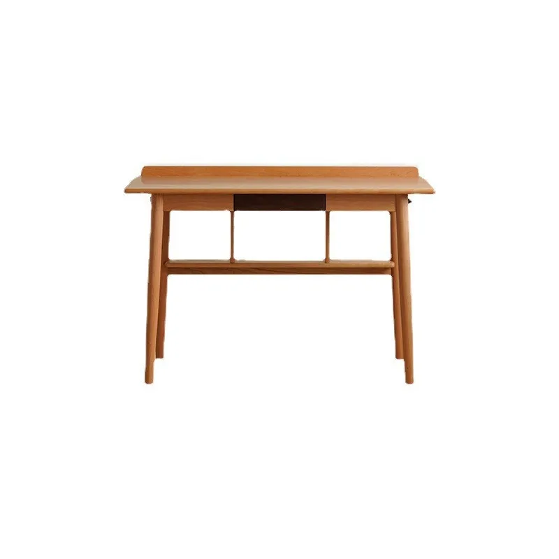 

Log furniture Japanese simple cherry wood computer desk writing desk household