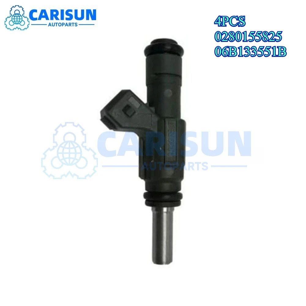 

4 шт. 0280155825 топливные форсунки для 2000 Audi A4 A4 Quattro Volkswagen VW Passat 1.8L Turbo 06B133551B