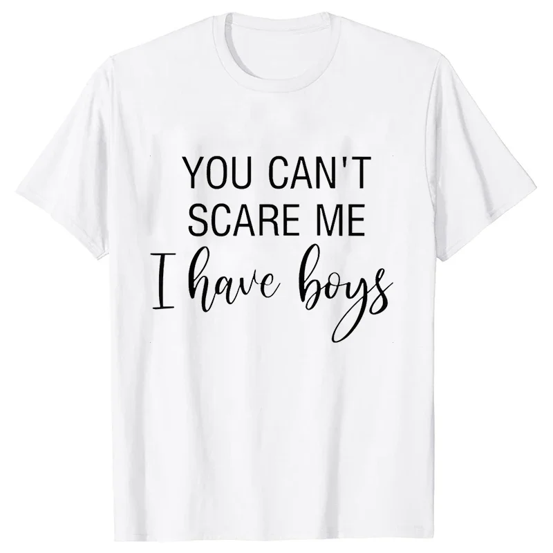 Funny Dad Daddy Daughters Children Cute Joke Men Tee T-Shirt Tops T-shirts for Men You Can't Scare Me, I Have Kids Print summer