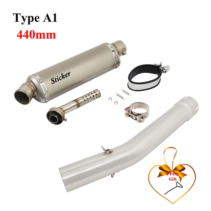 Slip On For YAMAHA YZF R6 YZF-R6 1998 - 2005 Motorcycle Exhaust Escape System Middle Link Pipe Stainless Steel Muffler DB Killer - view 6