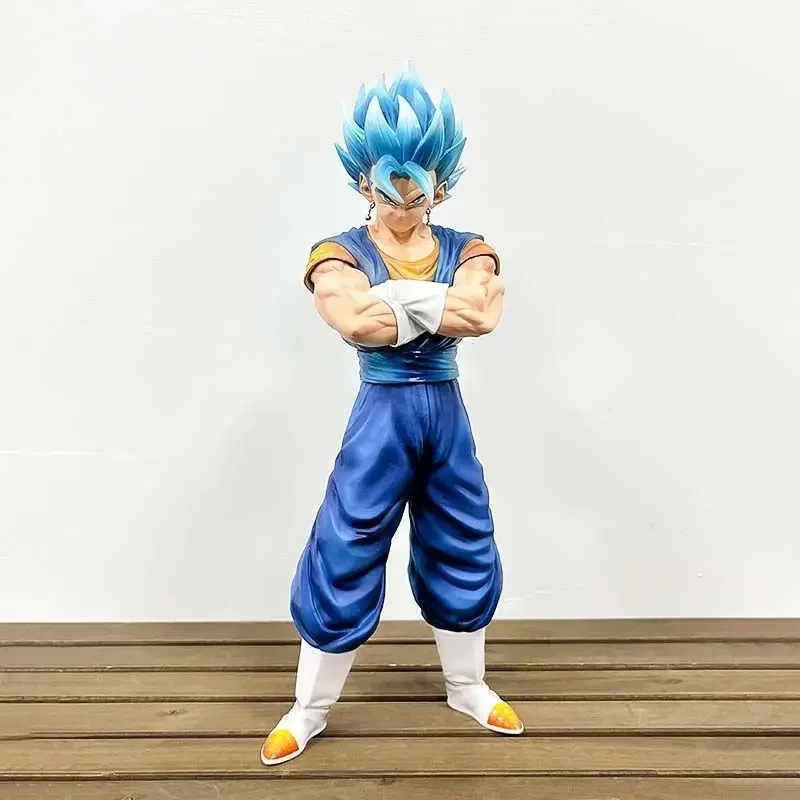 Anime Dragon Ball Figures Vegetto Action Figures Breast Hugging Posture Super Saiyan Figures PVC Model Collection Birthday Gifts