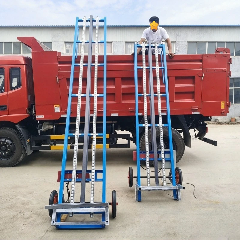 Vehicle Mounted Hoist Loading Grain Climbing Vertical Foldable Climbing Machine Building Feeding Machine Brick Bag Lift