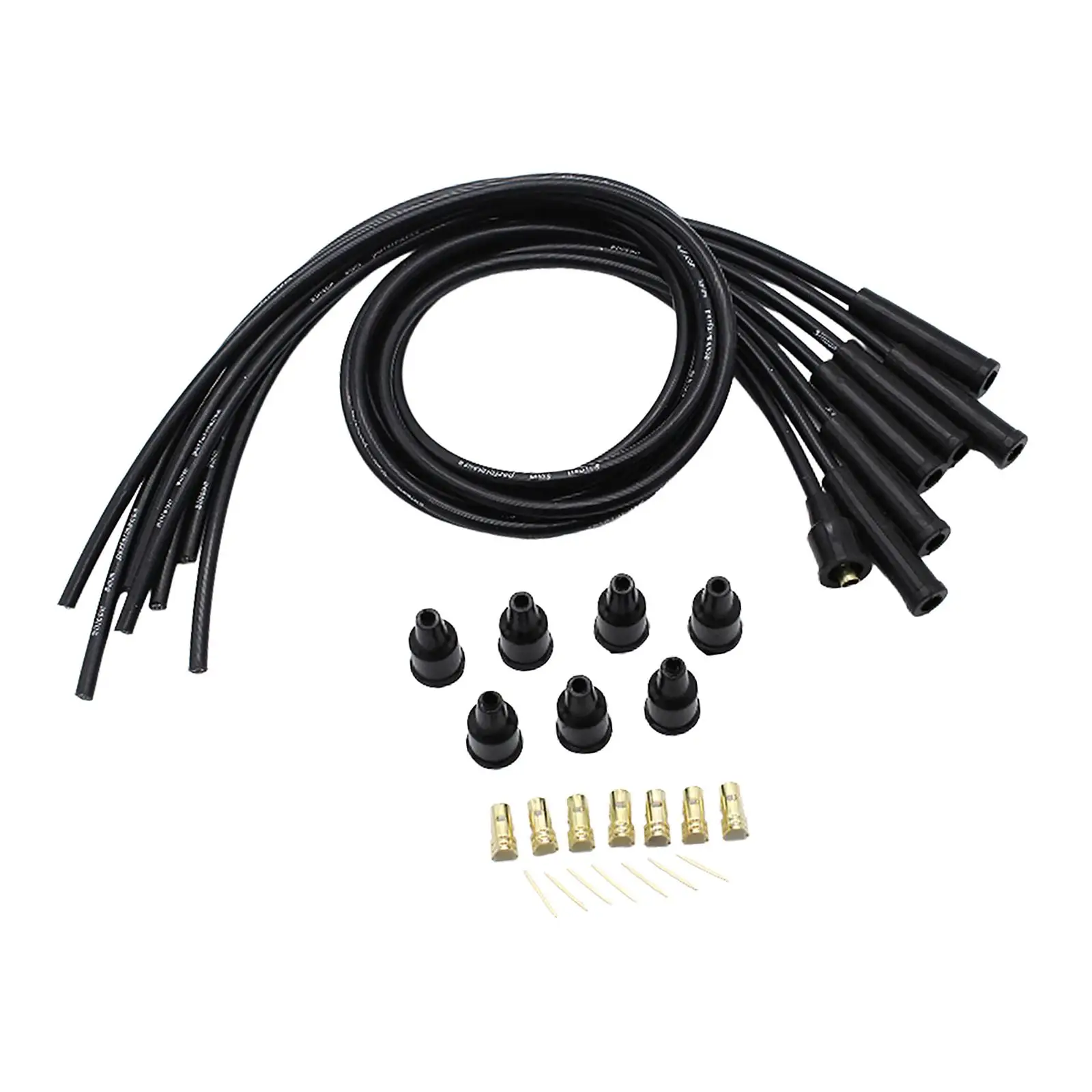 8mm Silicone HT Wires Professional Easy to Use Accessory Replacement Spark Plug Wires Cables for 6 Cylinder Classic Cars