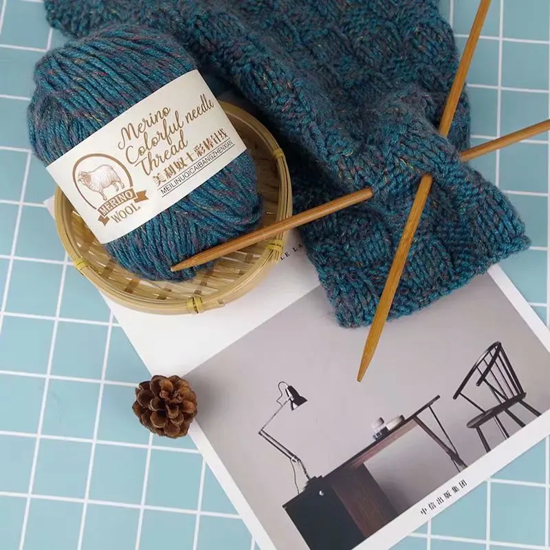 

10pcs 1000g Coarse Wool Yarn Colorful Knitting Threads for Knitting Thread Knitting Bag Scarves Hats Shawls Sending Gifts