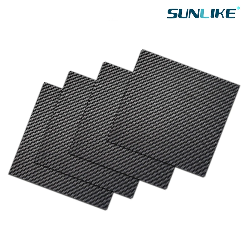 500x500mm Full 3K Carbon Fiber Plate Sheet Board Panel 50x50cm Thickness 0.25 0.5 1.0 1.5 2.0 2.5 3 3.5 4 mm For  RC