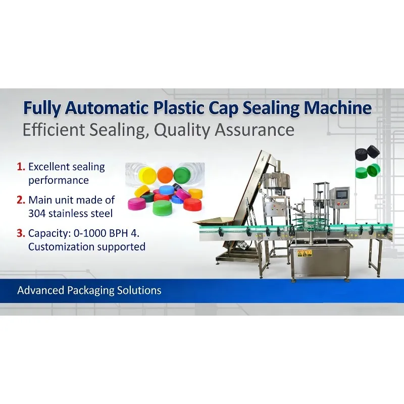 Automatic Plastic Bottle Cap Sealing Machine Glass Bottle Lid Capper Screw Capping Machine