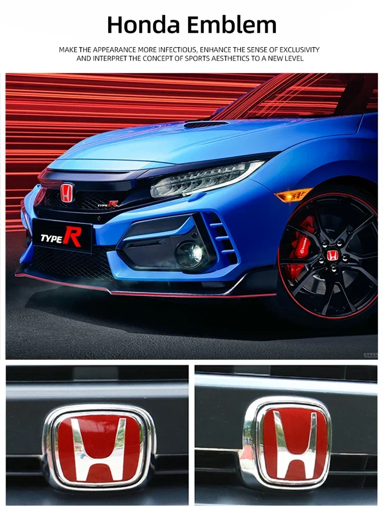 1 قطعة ل H شعار شارة عجلة القيادة شعار اكسسوارات هوندا سيارة هود شواء الخلفي الجذع صالح مدينة أكورد صالح VEZEL HRV أوديسي