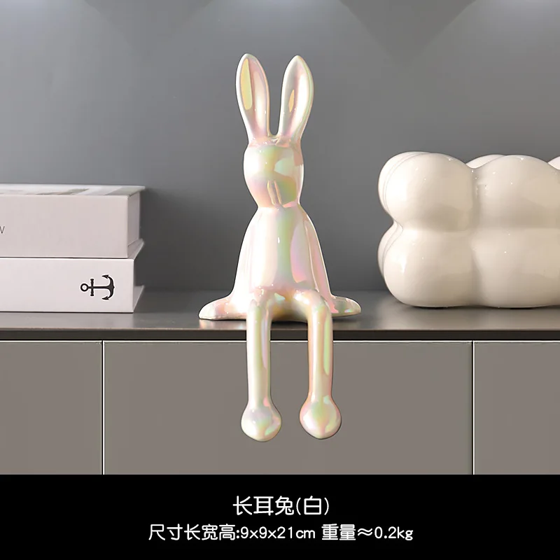Creative Rabbit Ornament for Home Living Room TV Cabinet Office Decoration