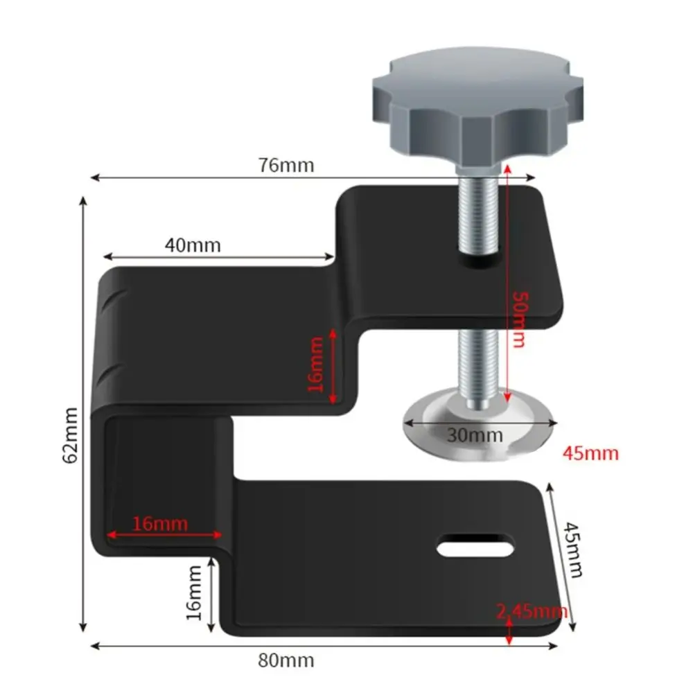 G-shaped Cabinet Installation Clamp Heavy Duty Portable Drawer Panel Mounting Clip Antirust Cast Iron Drawer Fixing Clip