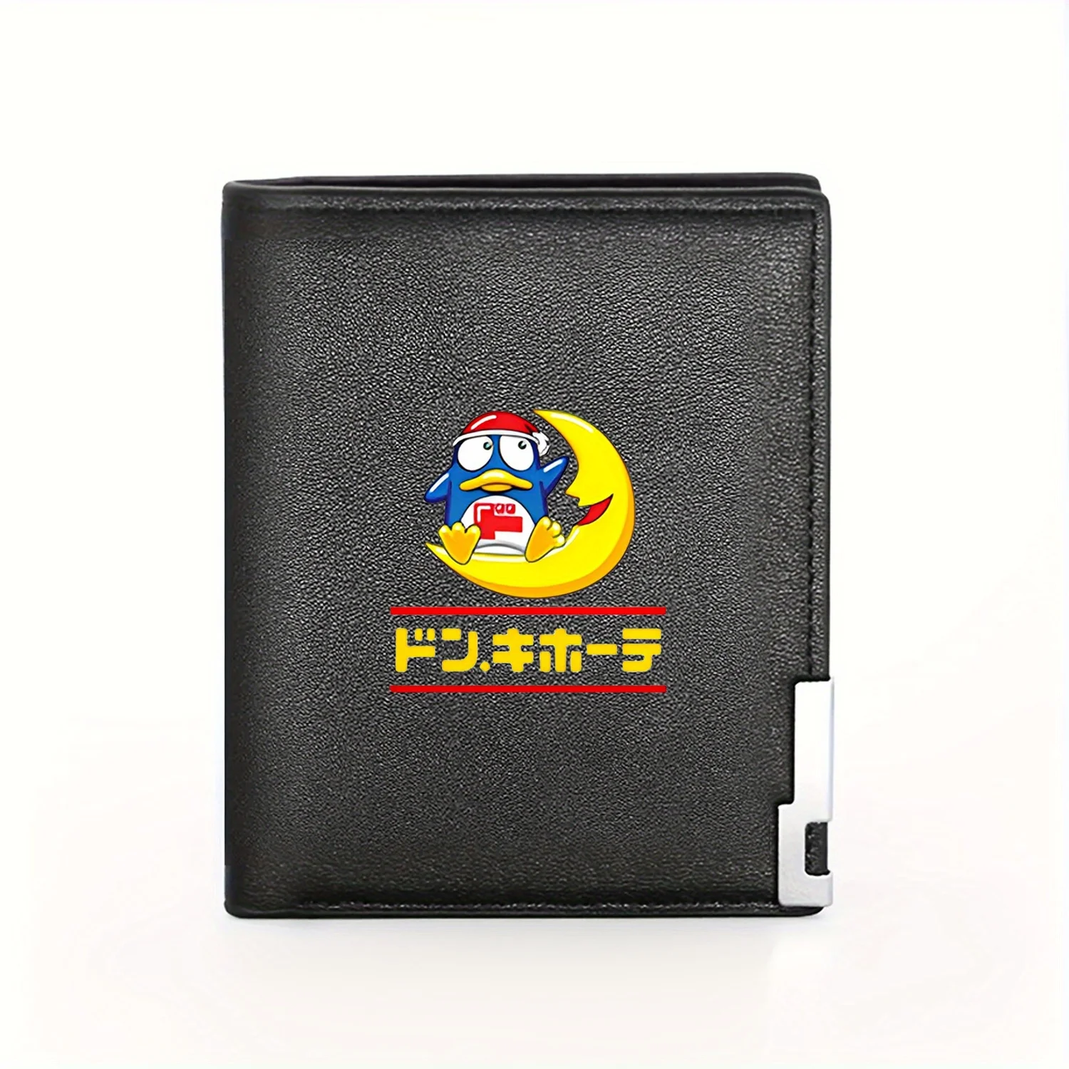 

Cute Penguin on Crescent Moon Festive Design Business Mens Casual Elegant Simple Practical Quality Wallet Stylish Printing Graph
