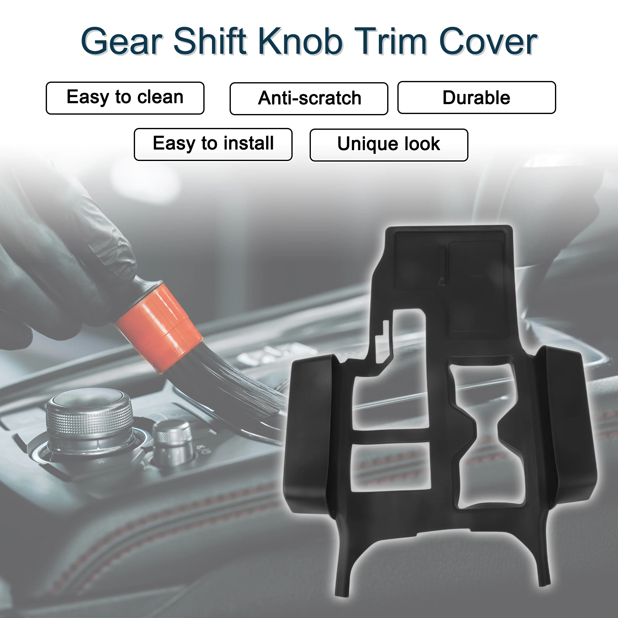 UXCELL سيليكون والعتاد التحول المقبض ملصق لتويوتا لاند كروزر برادو J250 LC250 24 25 #2