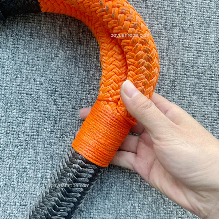 Factory Price Durable Winch Rope Snatch Rope Nylon Double Braided Recovery Tow Rope for Cars