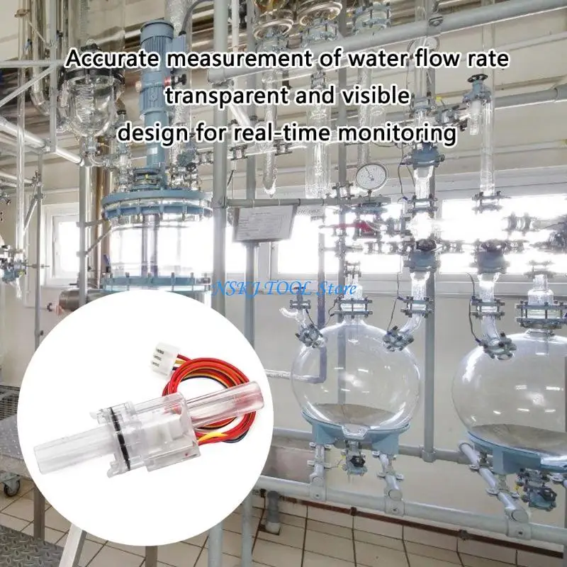 

L8RC Lab & DIY Friendly Small Water Flows Meter Water Flows Sensoring for Accurate Reading