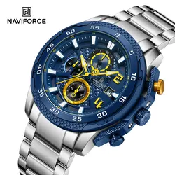 NAVIFORCE Watch for Men Original Business Man Quartz Wristwatches Waterproof Stainless Steel Mens Luminous Watches Reloj Hombre