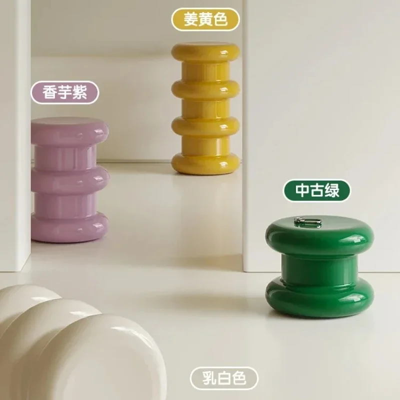 

Nordic creative low stool designer shoe stool Internet celebrity ins style living room Internet celebrity sofa edge