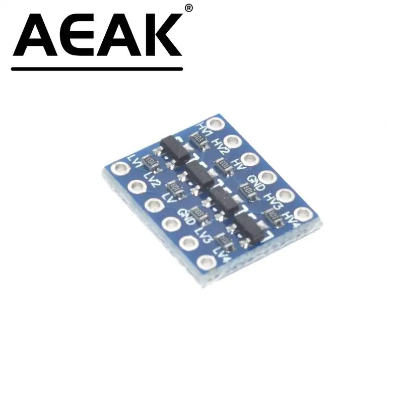 Aak-uino用の双方向ロジックレベルコンバーター、4チャンネルiic i2cモジュール、5v〜3.3v、10個