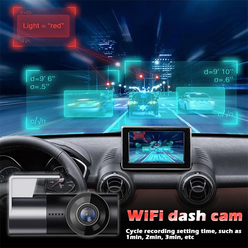 KL209 Car HD 1080P Lipstick Machine Driving Recorder WiFi With Time-lapse Video Parking Monitoring Wide-angle Lens Dash Cam