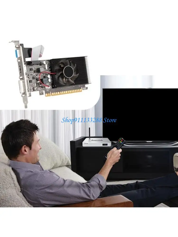 

G88D GT610 2GB ГРОМА 2GB DDR3 64BIT Desktop Desktop видеокарта для бизнес -карты PCIE X16 VGA VGA.