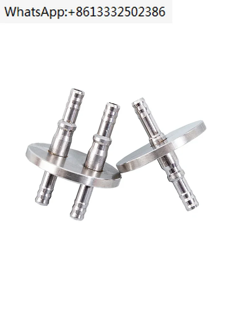 

Крышка бутылочки для кормления из нержавеющей стали 1/2/3/4 со сквозным отверстием GL45, крышка бутылки для кормления лабораторного ферментатора, не содержит