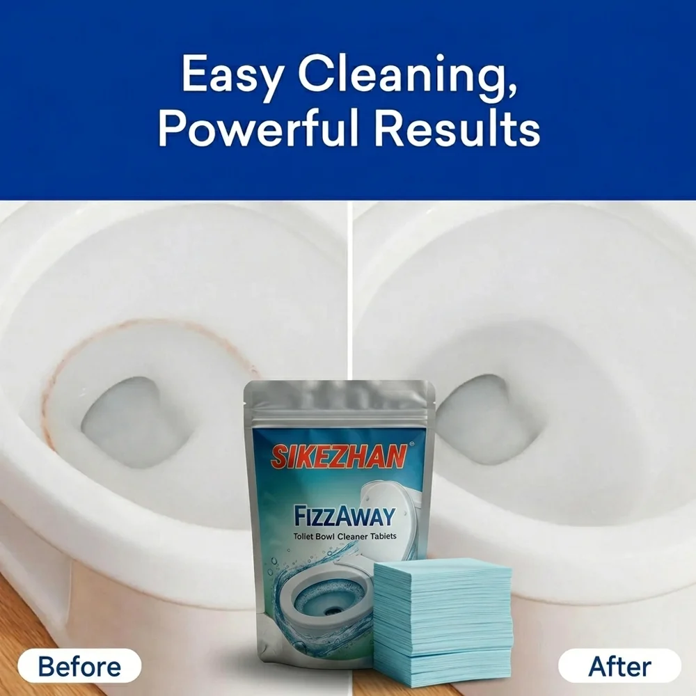 30/60/120pcs Toilet Bowl Cleaner Tablets, Septic Safe Fizzing Deodorizer, Quick Dissolve Stain Remover, Deep Clean Tabs, Descale