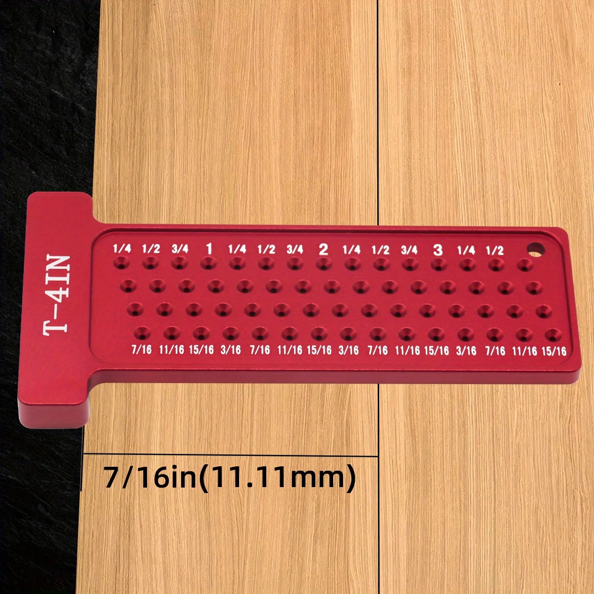 Houtbewerking Metrisch/Inch T-Vierkant Gat Schrijven Zakliniaal Lijntekening Markering Gauge Timmerman Haakse Gradenboog Layout