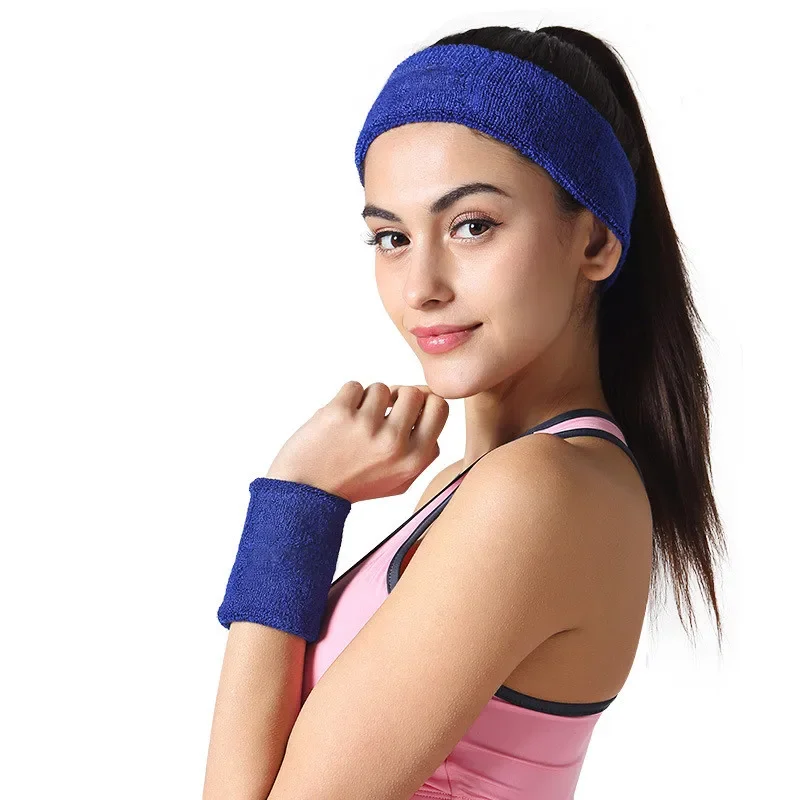 3 sztuk/zestaw męskie opaska sportowa opaska Stretch elastyczny odkryty Sport potu pałąk nadgarstek kobiety siłownia działa tenis Headwrap