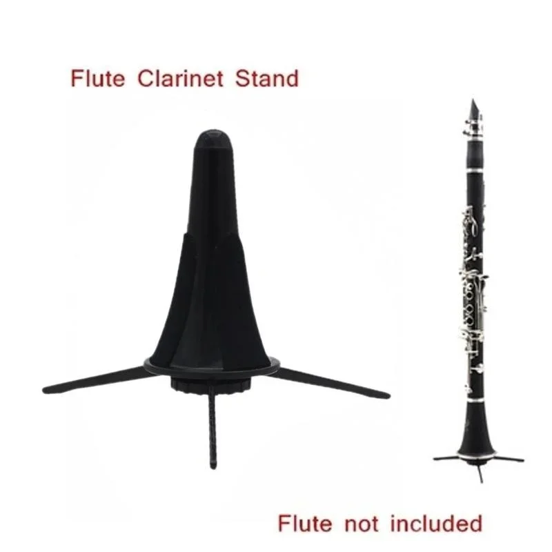 Clarinet Holder Saxophone Tripod Stand Metal Leg Detachable Portable Foldable for Oboe Flute Sax Bell Wind Instrument