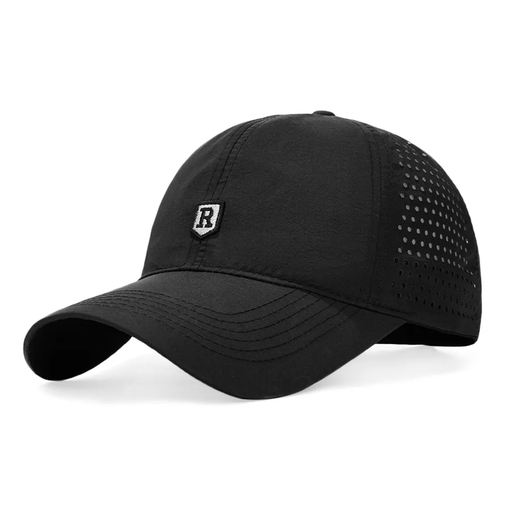 

Casual Quick Dry Summer Baseball Cap Breathable UV Protection Sports Cap Big Head Adjustable Sun Hats Men Women