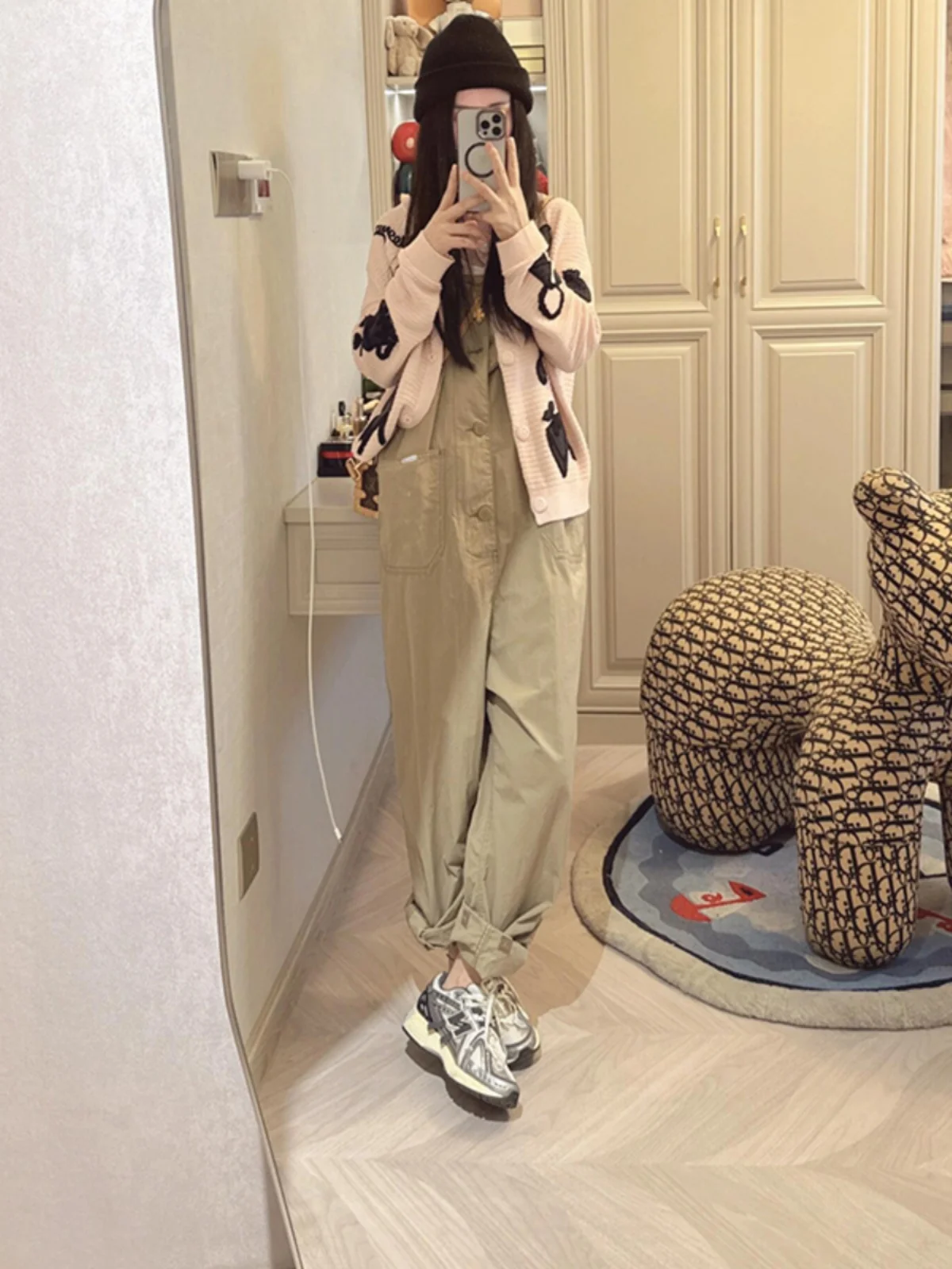 

Женские рабочие комбинезоны цвета хаки, весна 2025, новинка, винтажные повседневные брюки с высокой талией, универсальные, FUYAN Club, эксклюзивно онлайн