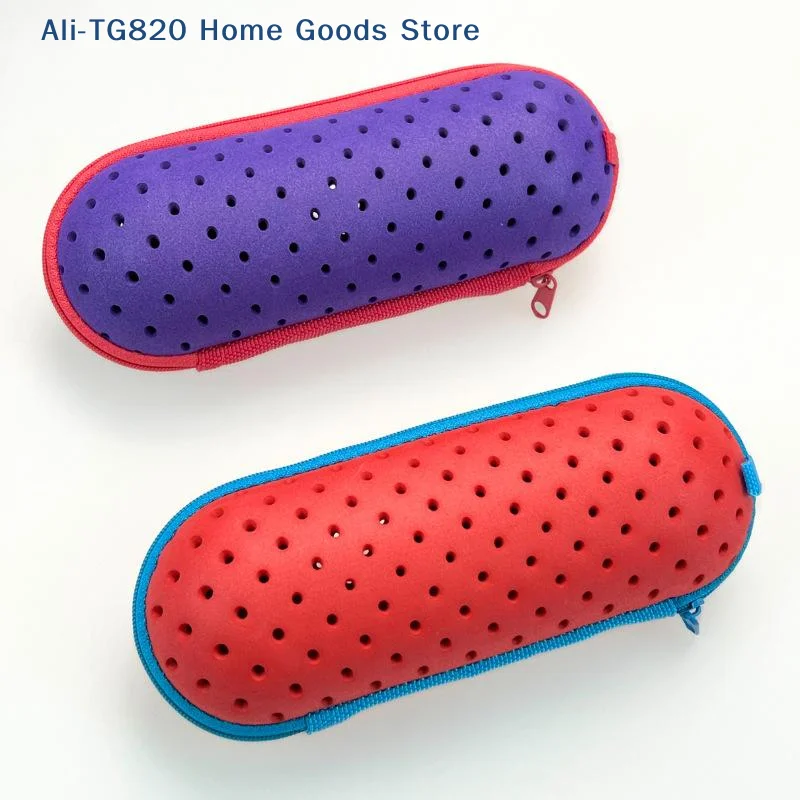 [TG820]EVA Swimming Goggles Storage Box With Clip Drain Holes Breathable Protective Case For Men Women Kids