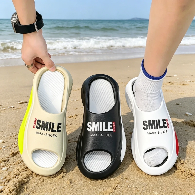 YUYIN Fashion Men Platform Sandals Summer Women Slippers Beach Non-Slip EVA Slip-On Casual Shoe 5cm ​Thick Bottom Zapatos Mujer