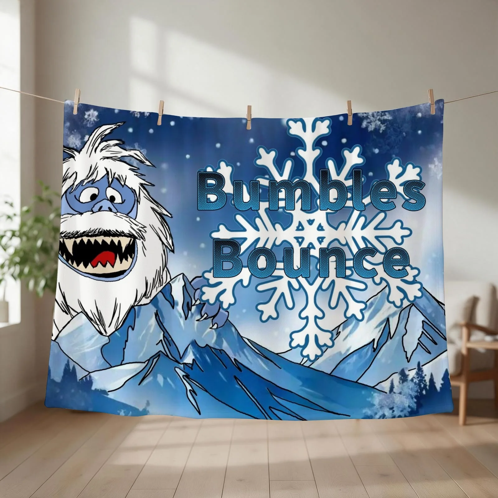Bumbles Bounce Throw Blanket couch cozy soft plush fuzzy picnic outdoor blanket