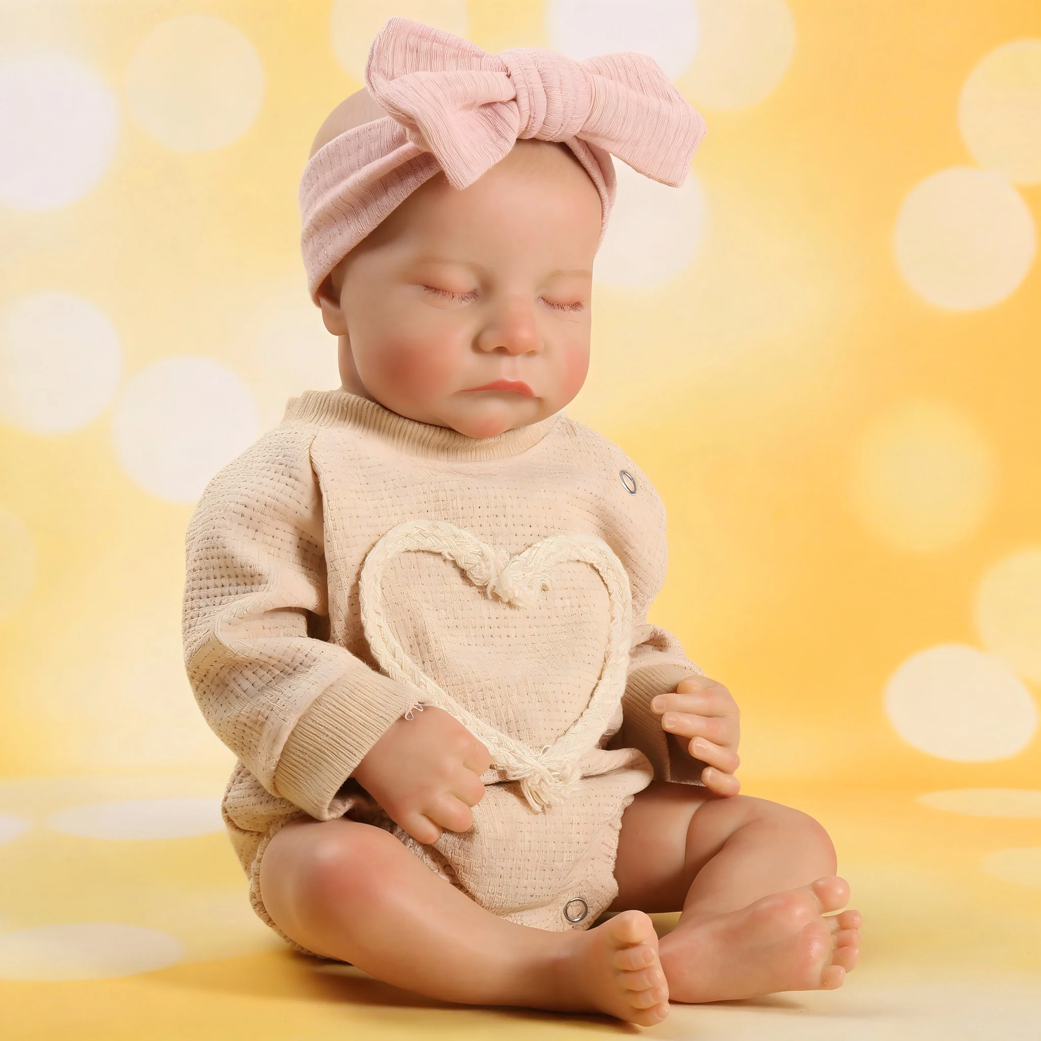 ตุ๊กตาเด็กเกิดใหม่ - ตุ๊กตาทารกแรกเกิดที่สมจริง ตัวนุ่มน้ำหนักพอเหมาะ ตุ๊กตาเหมือนจริงที่สามารถจัดท่าทางได้ - ของขวัญสำหรับเด็กอายุ 3 ปีขึ้นไป และนักสะสม