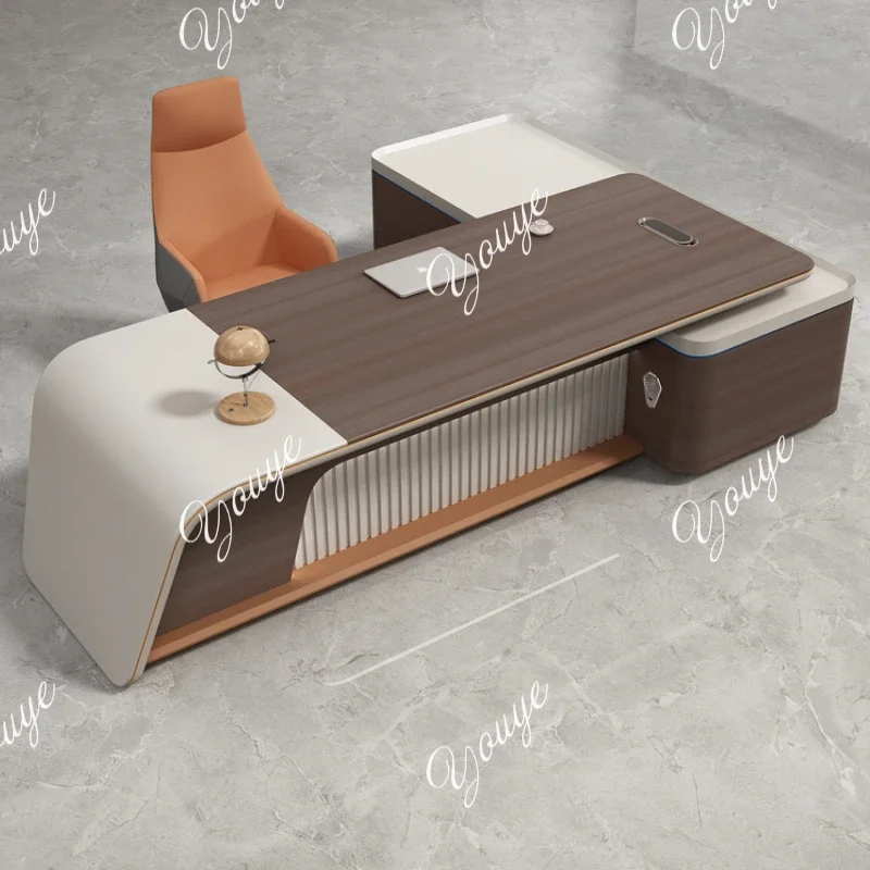 

V63 Органайзер для ламп Исполнительный стол Современные роскошные ящики для менеджера Компьютерные столы Органайзер для учебы Mesa Para Computador Домашний офис