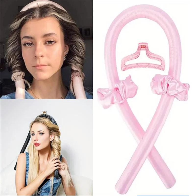 

Безнагревательная щипцы для завивки волос, повязка на голову без нагрева, шелковые кудри, лента, бигуди для сна, мягкая повязка на голову, ленивые бигуди, инструменты для укладки волос