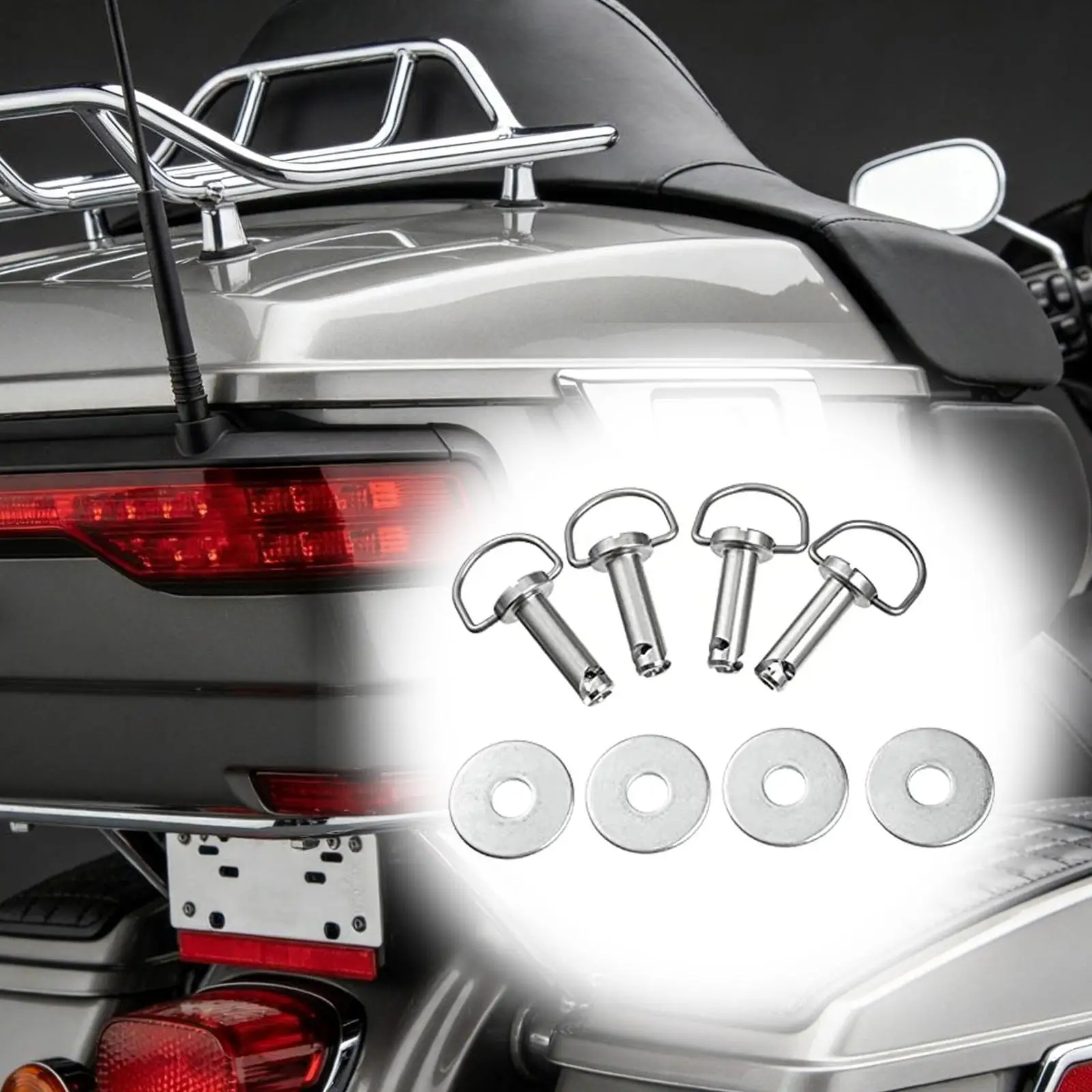 

Motorcycle Saddle Bag Fastener Stainless Steel Mounting Pin Bolt Hardware Kit for Harley Davidson Accessories