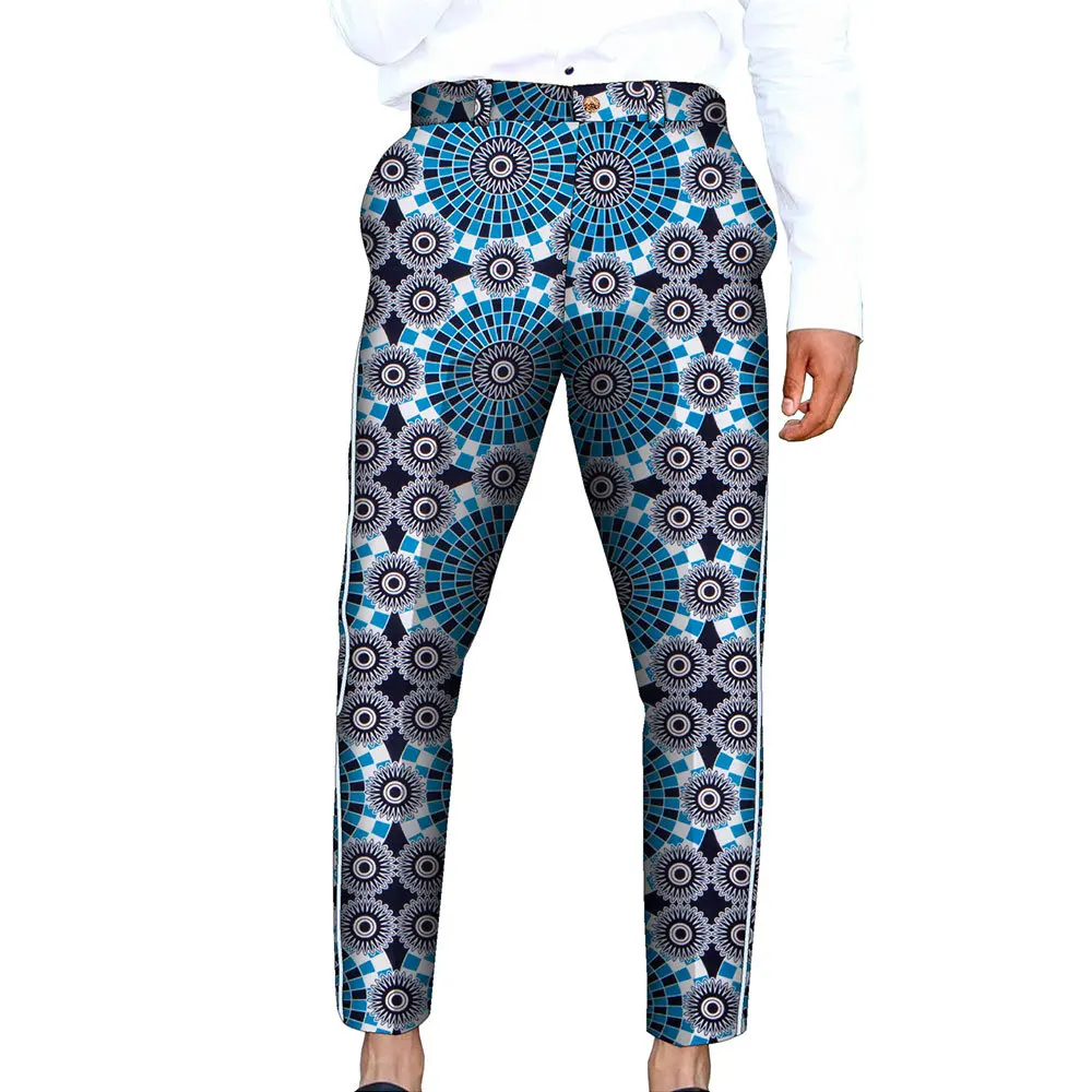 2025 African Print Men's Long Pants, Casual Pants, Export-fit Men's Straight-leg Pants Nine-pant Streetwear Men Men Pants S-5XL