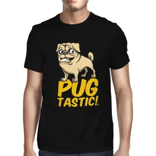 Polarshe 1 Мужская футболка Pugtastic Dog
