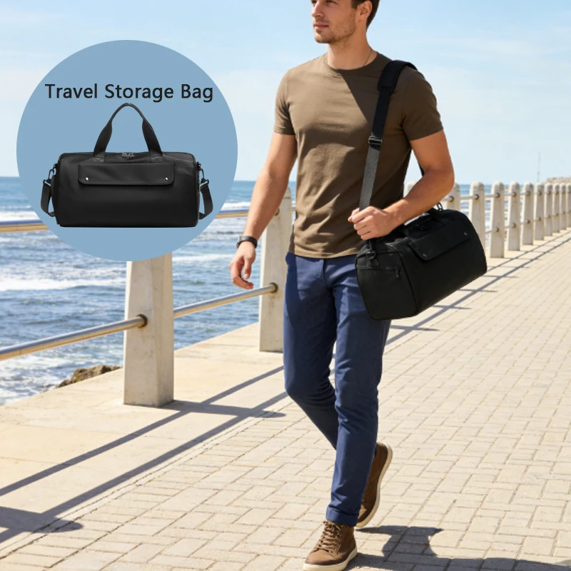 1pcs  Large Dry Wet Separation Sports Duffel Bag Waterproof Gym Bag with Shoe Compartment for Travel Swimming Workout Weekend