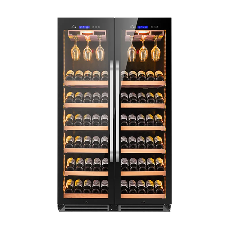 

JiuFu Guangdong Wine Cabinet Bar Living Room Furniture Wine Cooler Dual Zone Electric Wine Cooler