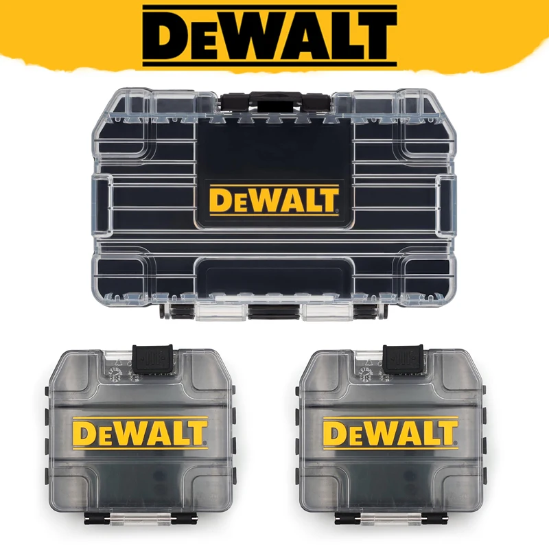DEWALT Black Medium/Small Case 1-Compartment Plastic Small Parts Organizer Secure Closing Portable ToolBox