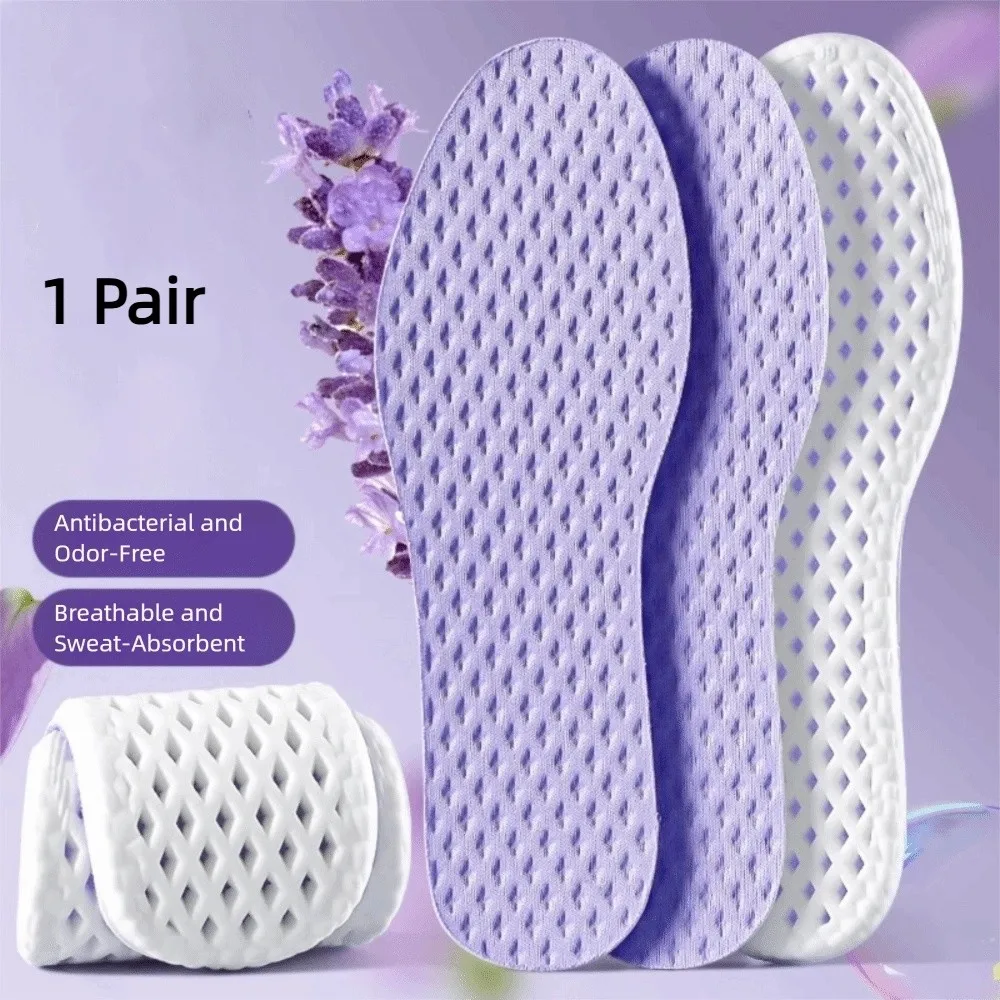 

Soft Shock Absorption Mesh Breathable Insoles Memory Foam Sweat Absorb Shock Absorption High-elasticity Shoes Pads