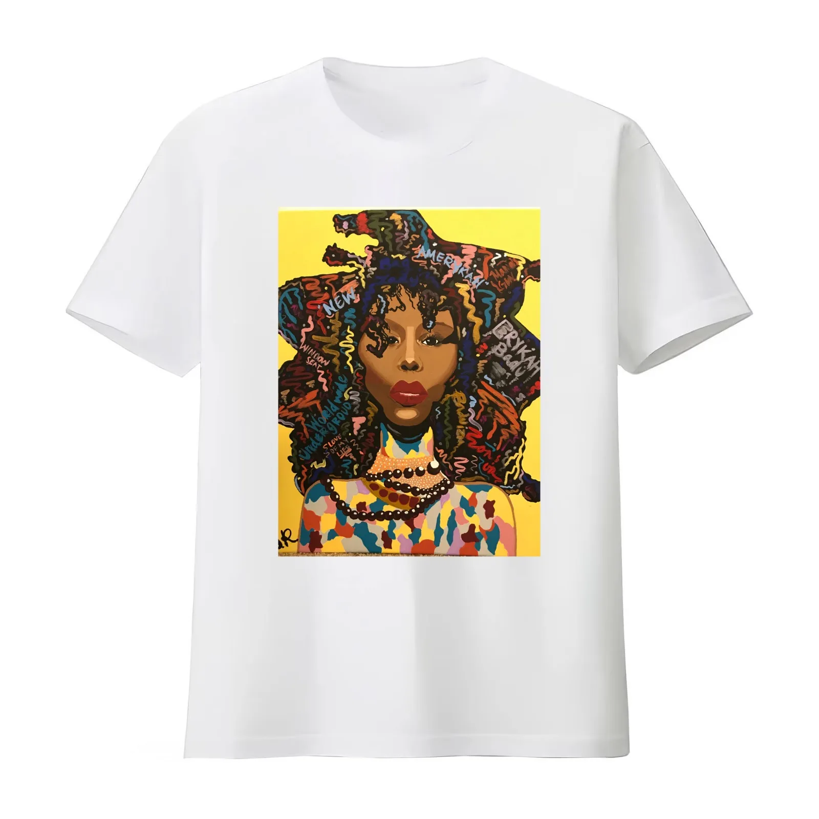 Erykah Badu Influence T-Shirt Summer Casual Cotton Tee Oversized Streetwear Tops Vintage Graphic Print Unisex Men Women