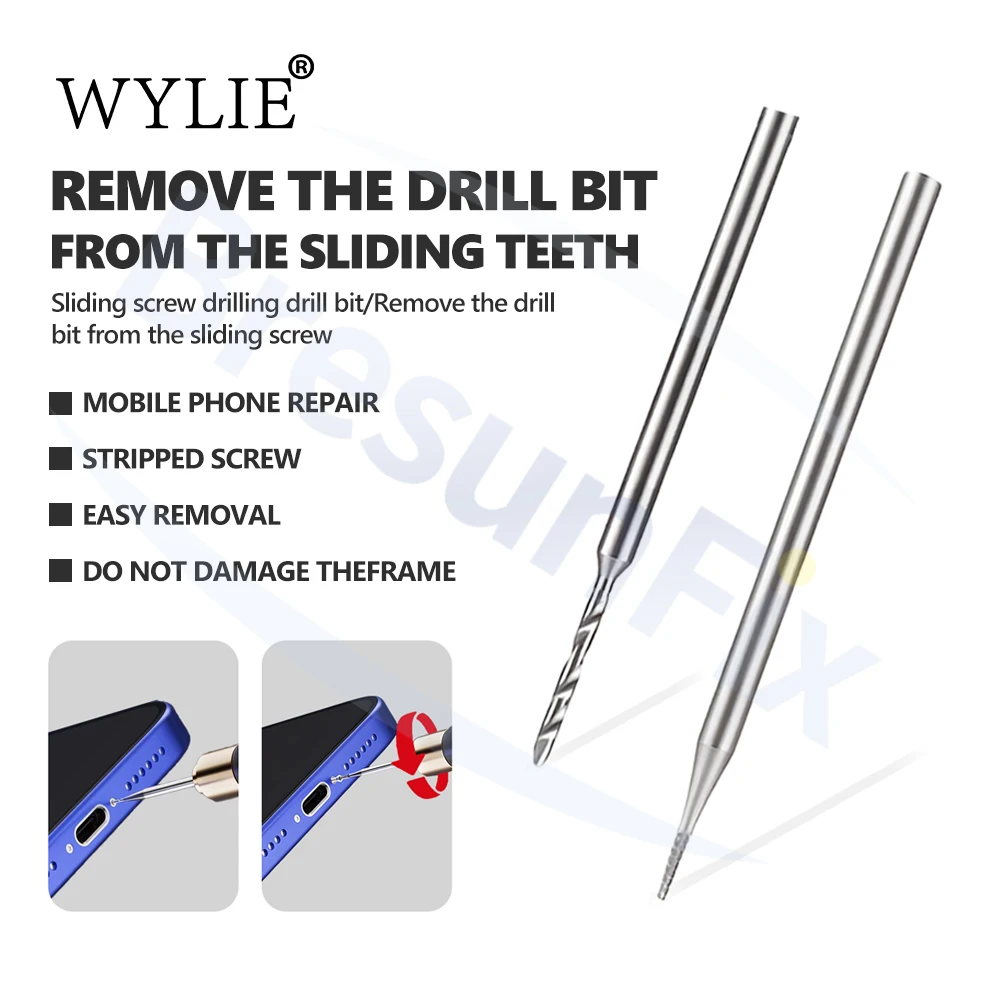 

WYLIE Alloy Armor-Piercing Stripped Screw Drill Bit Set for Mobile Phone Repairs Drilling Extracting Stripped Screws Tool