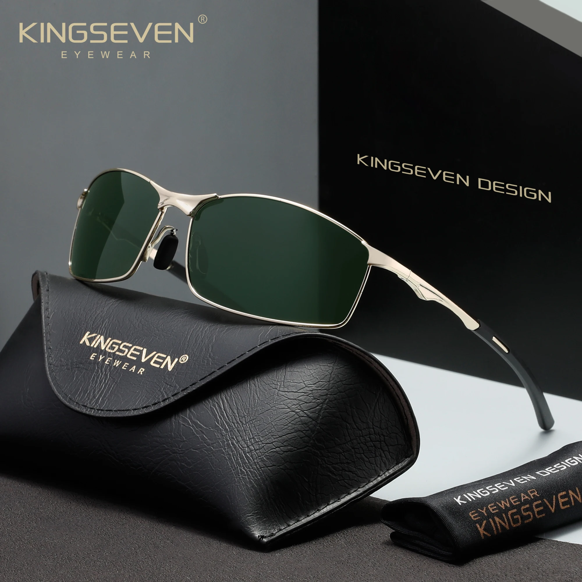 AliExpress KINGSEVEN Fashion Sunglasses Luxury Retro Men Women UV400 Polarized Cycling Glasses Outdoor Causal Sport Driving Fishing Eyewear