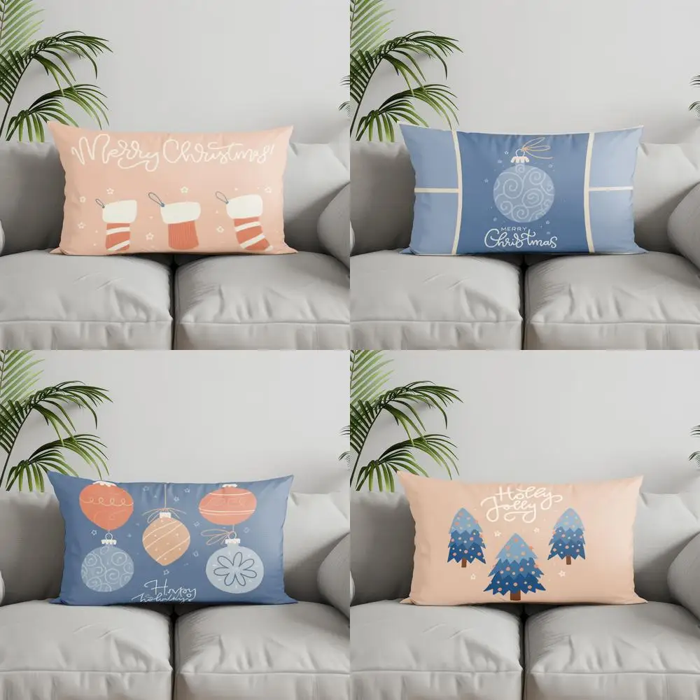 

Домашний декор, рождественские носки, наволочка, подходит для дивана, спальни, автомобиля, наволочка, прямоугольная подушка для спины