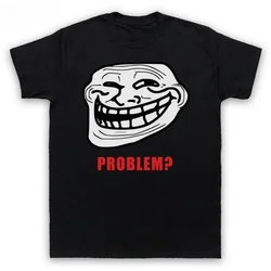 Troll face memes Angry comics Funny printed crewneck T-shirt Everyday casual men's short sleeve comfy tops New Arrival Summer