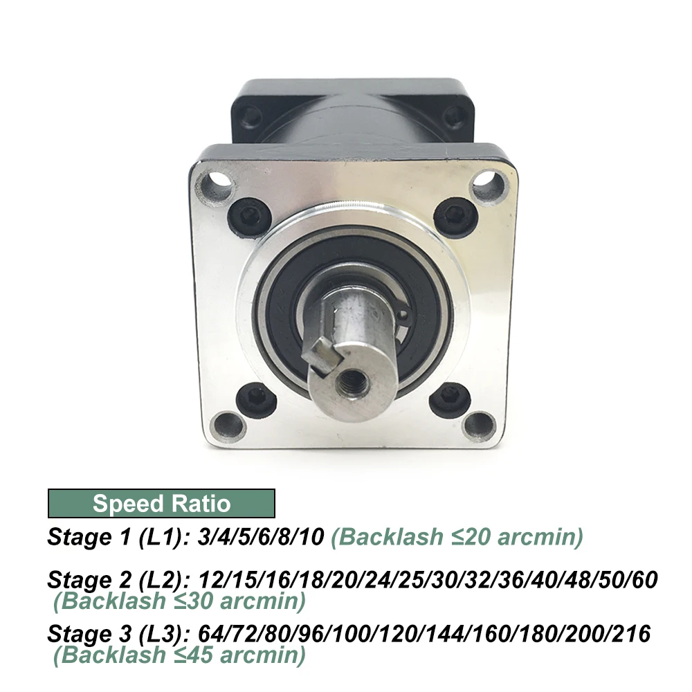 Imagem -04 - Planetary Gearbox Reducer Step-down Reducer Nema42 Stepper Servo Brushless Motor 3:110:116:150:1 10019 mm Input 110 mm