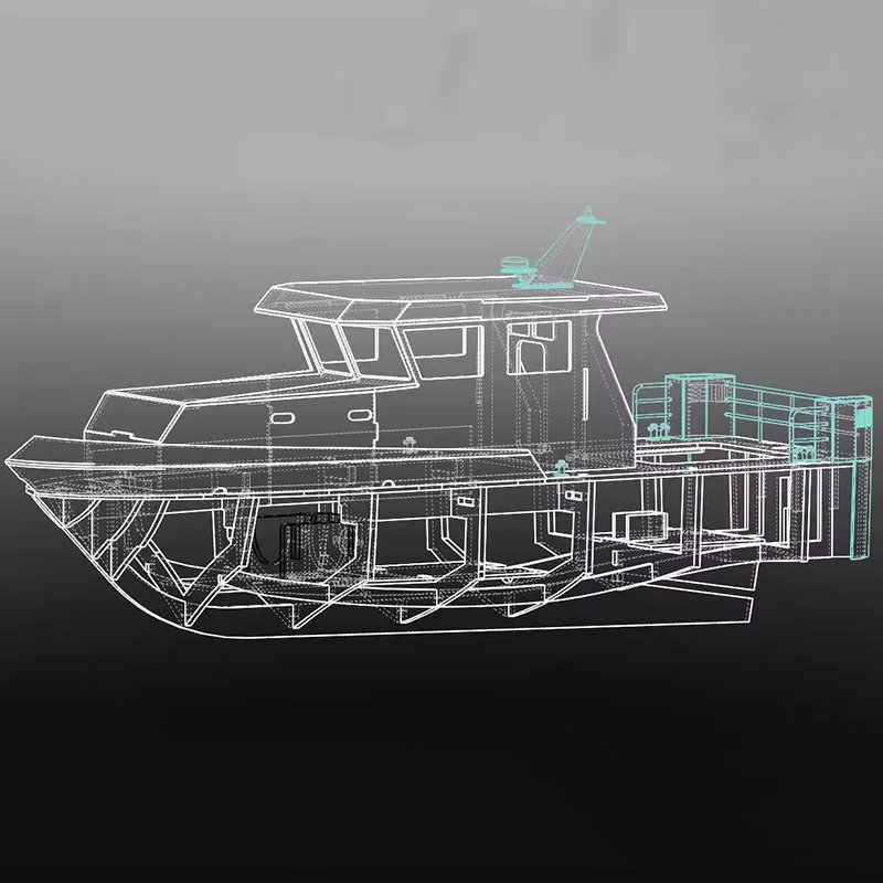 Zestaw statku pomiarowego RC Offshore 1/20 DIY, ręcznie składany drewniany model statku roboczego, model do samodzielnego montażu dla dorosłych, zdalnie sterowany model łodzi, zabawka.