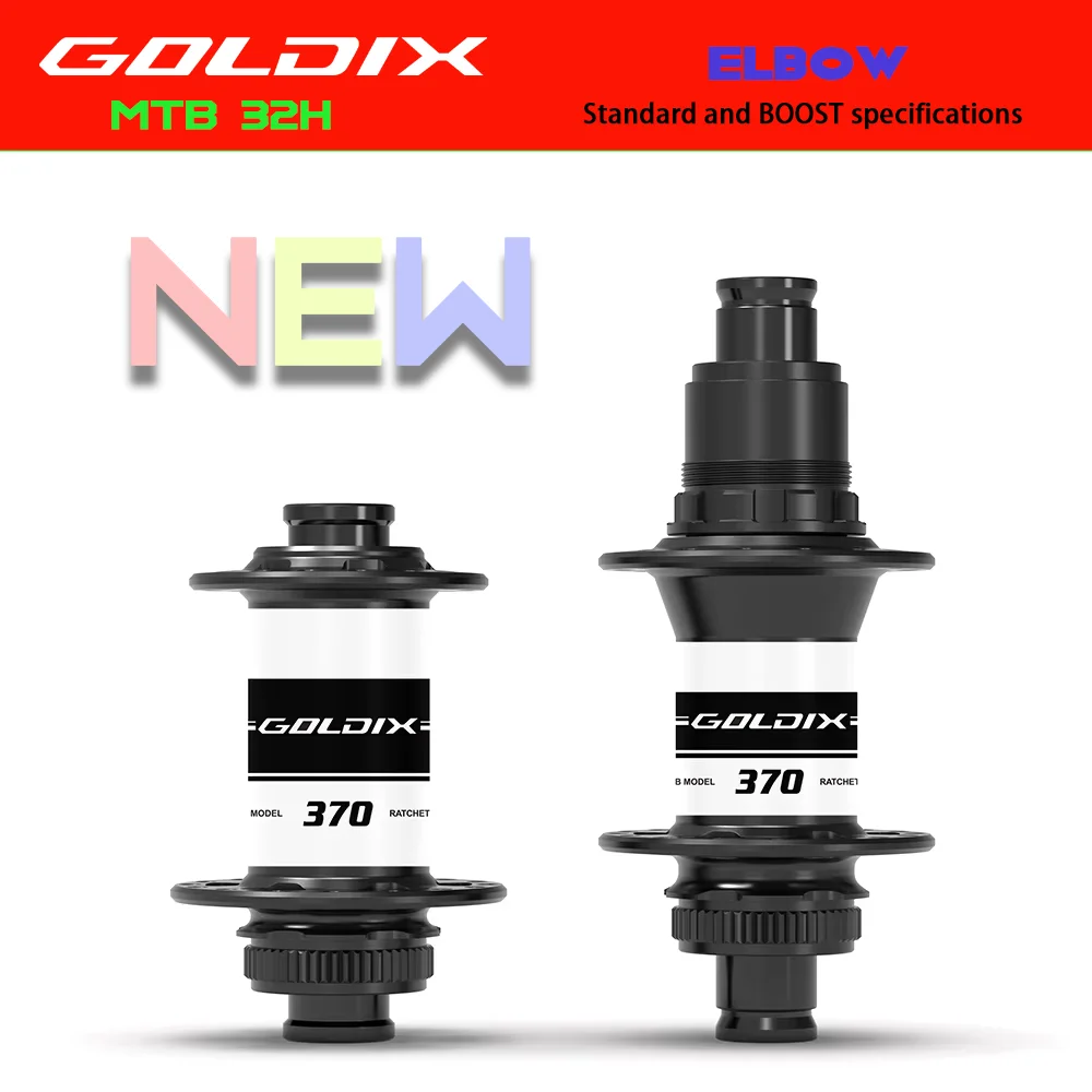 

NEW GOLDIX M370 Bicycle Hub Sealed Bearing Center Lock Disc Brake J-Bend 32 Holes Ratchet 36T BOOST MTB Hub for Shimano HG MS XD